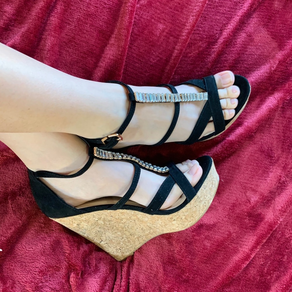 Daia Faux Cork Wedge 🌹